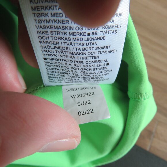 ATHLETA Salutation Stash High Rise 5" Short Neon Green Mint Athleisure Gym Sz S - Picture 12 of 12